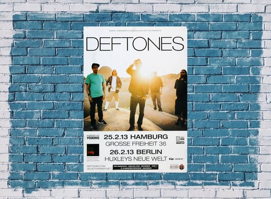 Deftones - Koi No Yokan, Hamburg & Berlin 2013 - Konzertplakat