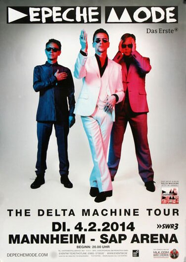 Depeche Mode - The Delta Machine , Mannheim 2014 - Konzertplakat