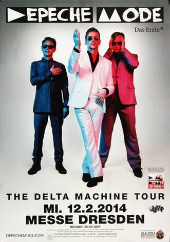 Depeche Mode - Delta Machine , Dresden 2014 - Konzertplakat
