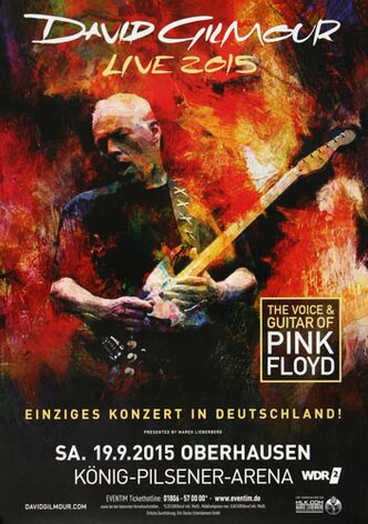 David Gilmour - Live, Oberhausen 2015 - Konzertplakat