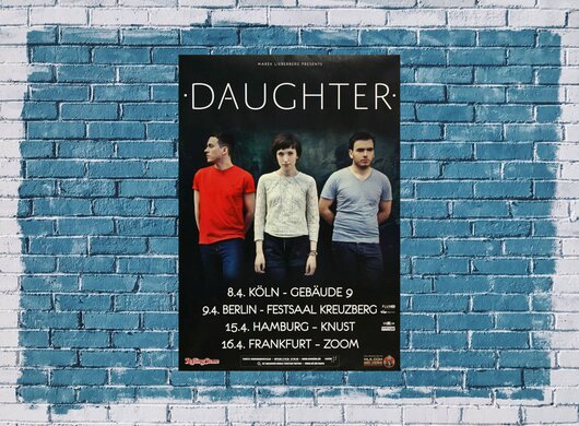 Daughter - Human, Tour 2013 - Konzertplakat