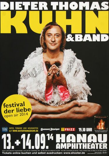 Dieter Thomas Kuhn - Festival der Liebe, Hanau 2014 - Konzertplakat