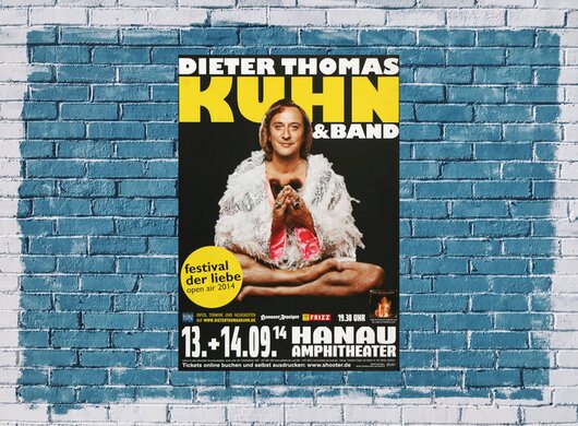 Dieter Thomas Kuhn - Festival der Liebe, Hanau 2014 - Konzertplakat