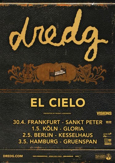 dredg - El Cielo , Frankfurt 2014 - Konzertplakat