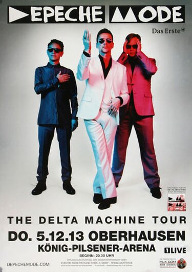 Depeche Mode - The Delta Machine, Oberhausen 2013 - Konzertplakat