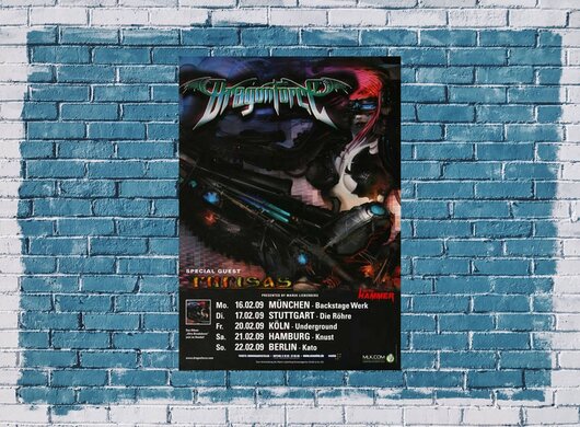 DragonForce - Ultra Beatdown, Tour 2009 - Konzertplakat