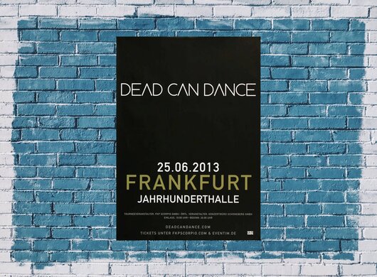 Dead Can Dance - Anastasis, Frankfurt 2013 - Konzertplakat