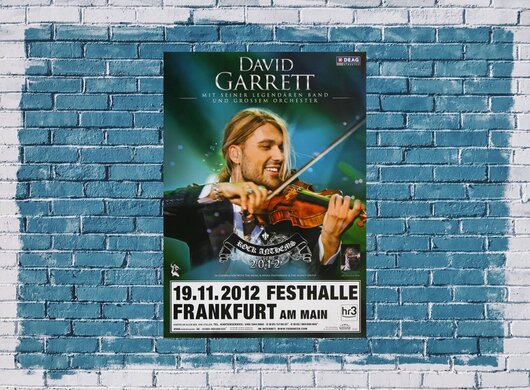 David Garrett - Rock Anthems, Frankfurt 2013 - Konzertplakat