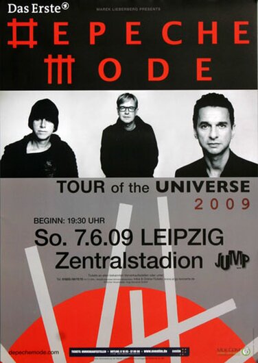 Depeche Mode - Leipzig, Leipzig 2009 - Konzertplakat