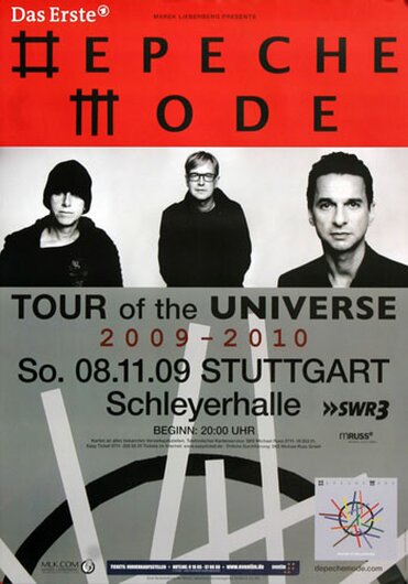 Depeche Mode - Stuttgart, Stuttgart 2009 - Konzertplakat