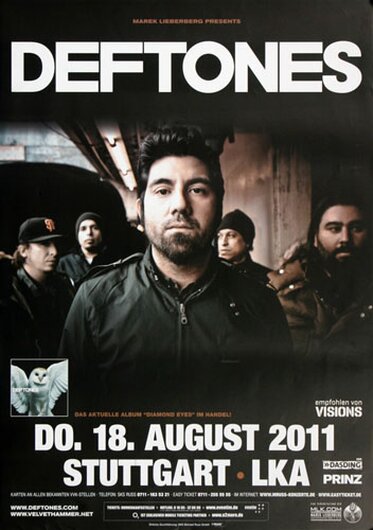Deftones - Beauty Scool, Stuttgart 2011 - Konzertplakat