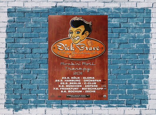 Dick Brave - Therapy, Tour 2011 - Konzertplakat