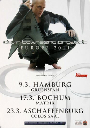 Devin Townsend Projekt - Europe, Tour 2011 - Konzertplakat