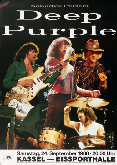 Deep Purple - Nobody is Perfect, Kassel 1988 - Konzertplakat