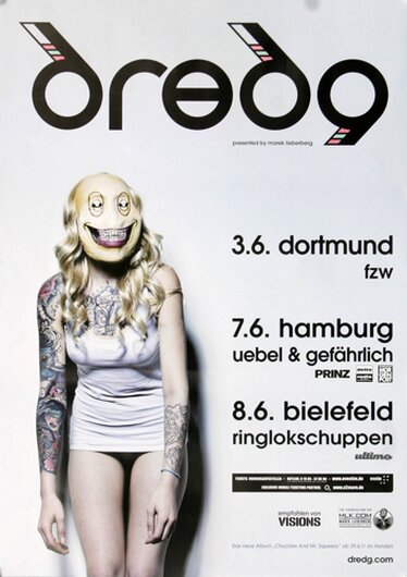 dredg - Chuckles, Tour 2011 - Konzertplakat