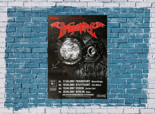 DragonForce - Ground Pound, Tour 2007 - Konzertplakat
