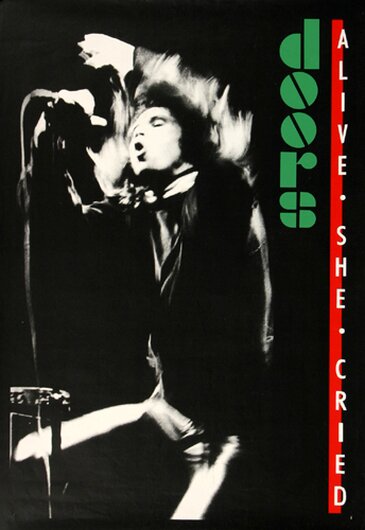 The Doors - Alive She Cried,  1983 - Konzertplakat