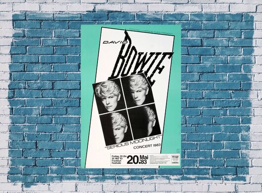 David Bowie - Serious Moonlight, Frankfurt 1983 - Konzertplakat