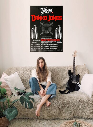 Danko Jones - Life Loud, Tour 2009 - Konzertplakat