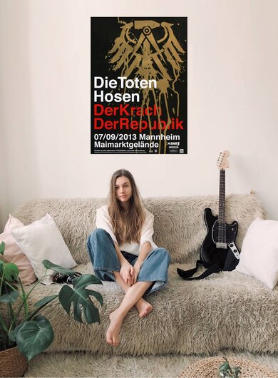 Die Toten Hosen - Krach Der Republik, Mannheim 2013 - Konzertplakat