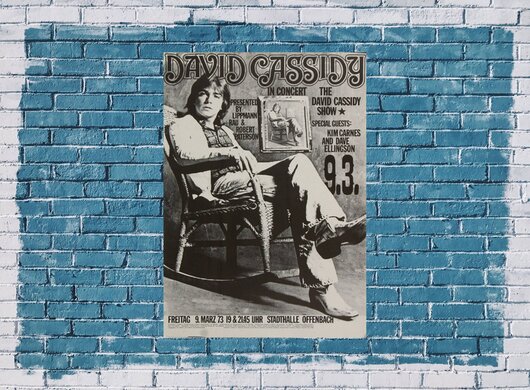 David Cassidy - With Kim Carnes, Tour 1973 - Konzertplakat