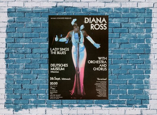 Diana Ross - Lady Sings The Blues, Offenbach  1973 - Konzertplakat