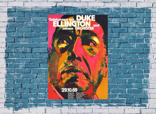 Duke Ellington - Live in Concert, Frankfurt 1969 - Konzertplakat