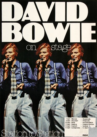 David Bowie - Station to Station, Tour 1976 - Konzertplakat