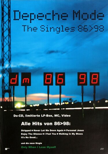 Depeche Mode - The Singles,  2002 - Konzertplakat