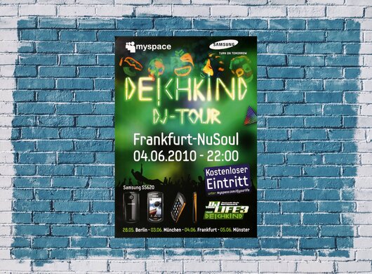 Deichkind - DJ Tour, Frankfurt 2010 - Konzertplakat