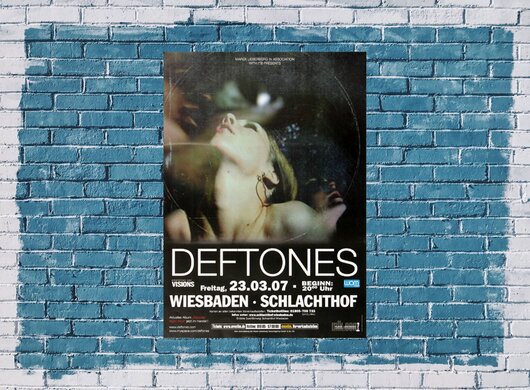Deftones - Saturday Night, Wiesbaden 2007 - Konzertplakat