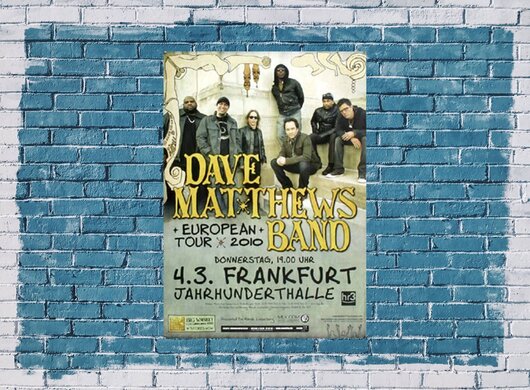 Dave Matthews Band - Europe , Frankfurt 2010 - Konzertplakat