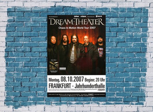 Dream Theater - Chaos in Motion, Frankfurt 2007 - Konzertplakat