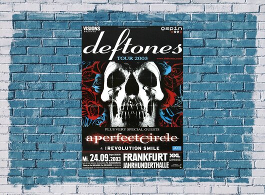 Deftones - A Perfect Circle, Frankfurt 2003 - Konzertplakat