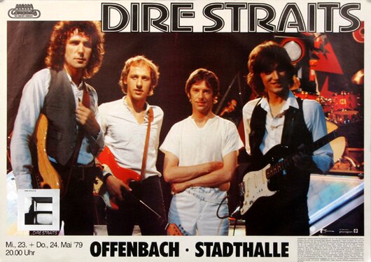 Dire Straits - Communiqué, Offenbach 1979 - Konzertplakat