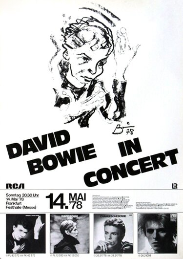 David Bowie - Heroes, Frankfurt 1978 - Konzertplakat