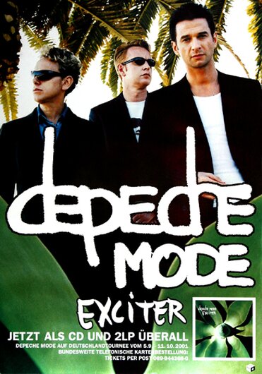 Depeche Mode - Exciter,  2001 - Konzertplakat