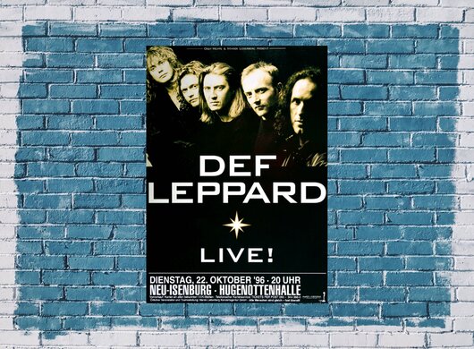 Def Leppard - Live !, Neu Isenburg 1996 - Konzertplakat
