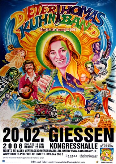 Dieter Thomas Kuhn - Musik ist Trumpf, Giessen 2008 - Konzertplakat