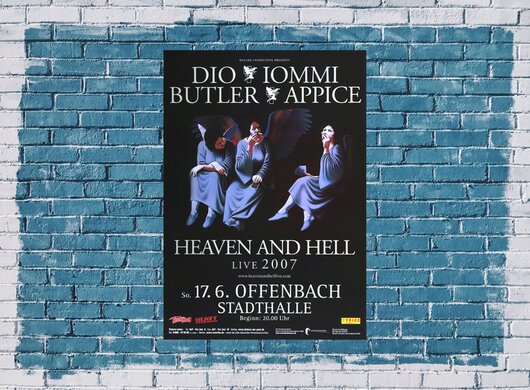 Dio, Iommy, Butler & Appice - Heaven & Hell, Offenbach & Frankfurt 2007 - Konzertplakat