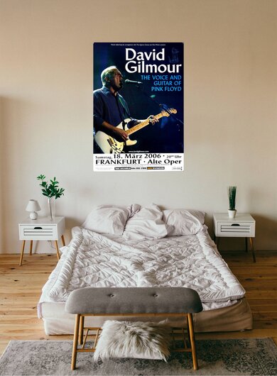 David Gilmour - On An Island, Frankfurt 2006 - Konzertplakat