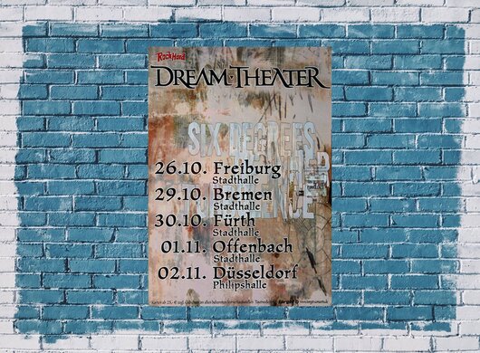 Dream Theater - Six Degrees, Tour 2002 - Konzertplakat