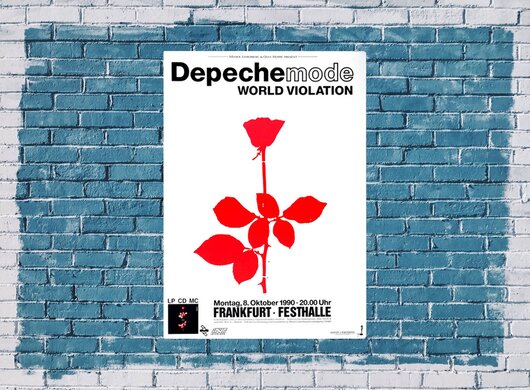 Depeche Mode - World Violation, Frankfurt 1990 - Konzertplakat