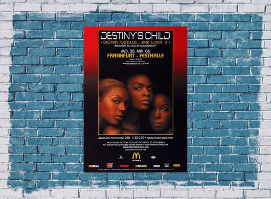 Destinys Child - And Loving It, Frankfurt 2005 - Konzertplakat