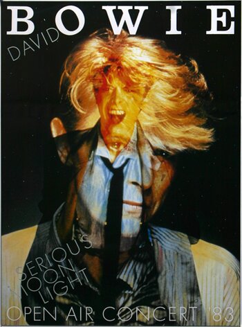 David Bowie - Open Air, Frankfurt 1983 - Konzertplakat