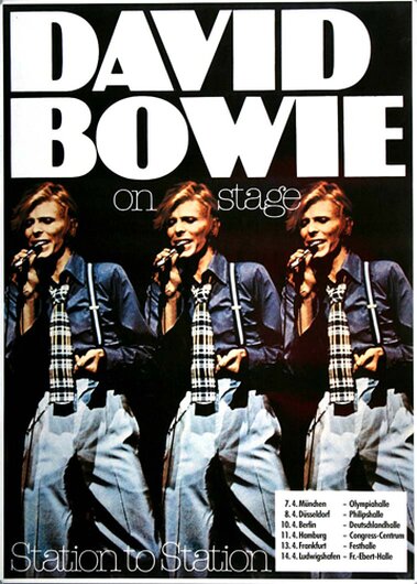 David Bowie - Station to Station, Tour 1976 - Konzertplakat
