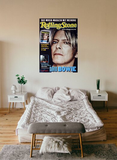 David Bowie, FRA, 2003, Titelseite Rolling Stone Musik-Magazin