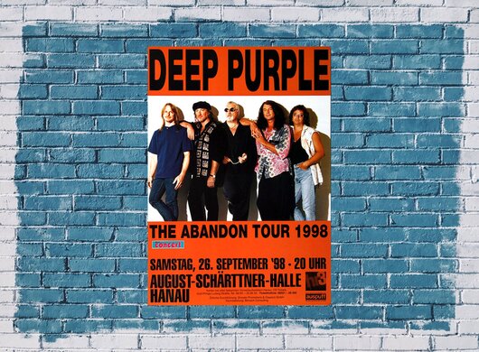 Deep Purple - The Abandon, Hanau 1998 - Konzertplakat