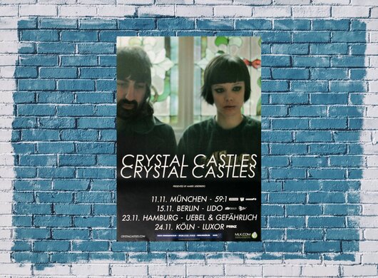 Crystal Castles - Crystal Castles II, Tour 2010 - Konzertplakat