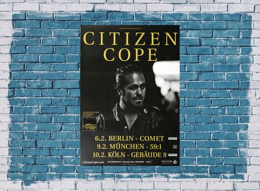 Citizen Cope - The Rainwater, Tour 2011 - Konzertplakat